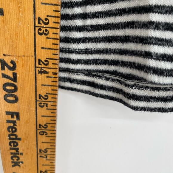 Lucky Brand Women’s Top Cowl Neck Stripes Oversized Classic Drawstring XS - Picture 8 of 8